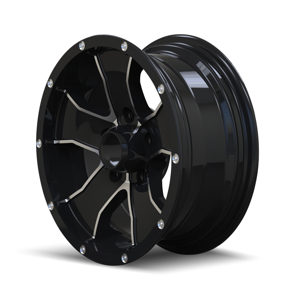 TRAILER 14 14 14X6 0 5x114.3 BLACK/MACHINED FACE