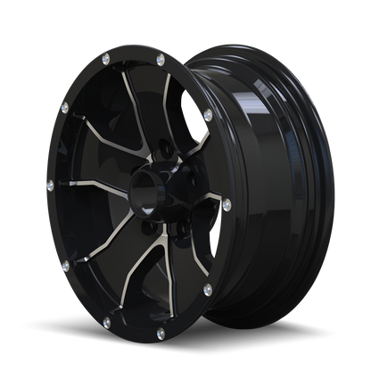 TRAILER 14 14 14X6 0 5x114.3 BLACK/MACHINED FACE