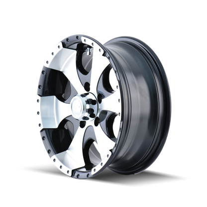 ION 136 136 15X6 0 5x114.3 BLACK/MACHINED