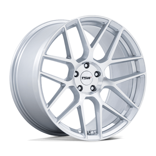 TSW TW002 LASARTHE 18x9 45 5x112 GLOSS SILVER MACHINED