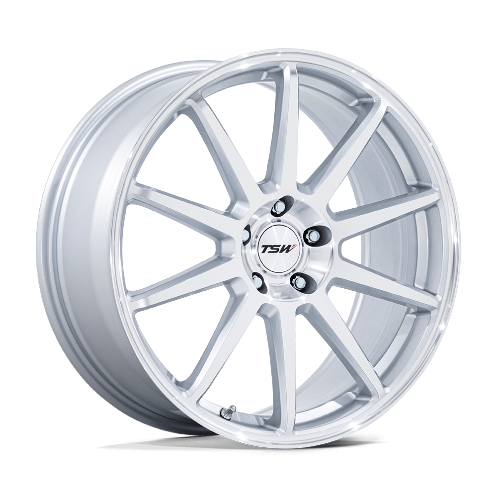 TSW TW004 CANARD 19x9.5 20 5x114.3 GLOSS SILVER W/ MACHINED FACE