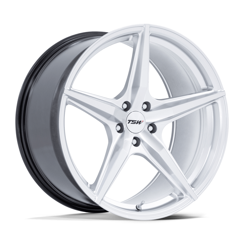 TSW TW007 ESPRIT 18X10.5 25 5X114.3 HYPER SILVER W/ MACHINED FACE