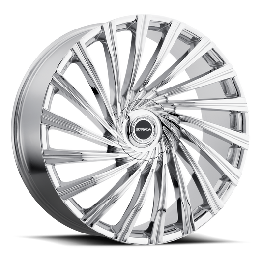 STRADA S49 TORNADO 22X9.5 13MM 5X115/5X120 CHROME | S49250115