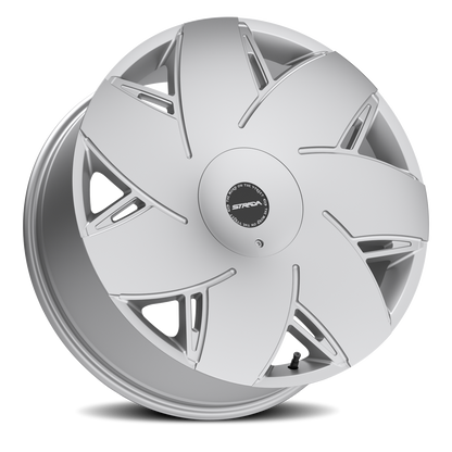 STRADA S67 TURBINA 22X9 24MM 6X135/6X139.7 BRUSHED FACE SILVER | S6729060724BFS