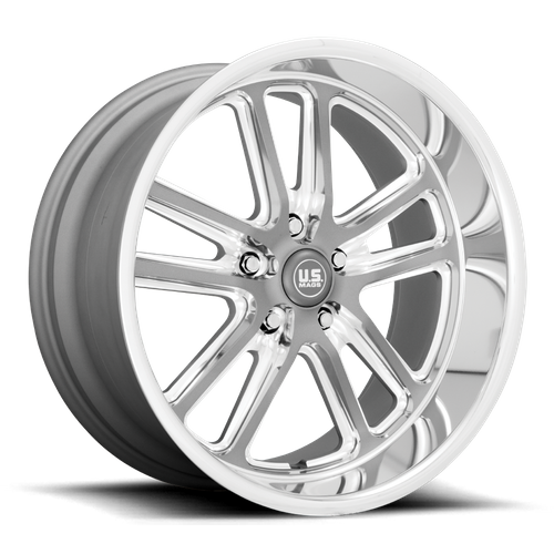 US Mag 1PC U130 BULLET 18X9.5 1 5X127/5X5.0 Textured Gun Metal With Milled Edges