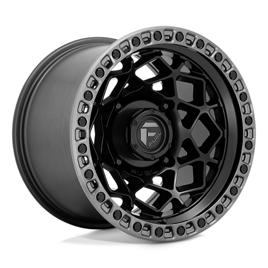 FUEL UTV D783 UNIT UTV 15X7 10 4X137 MATTE BLACK WITH GUNMETAL RING
