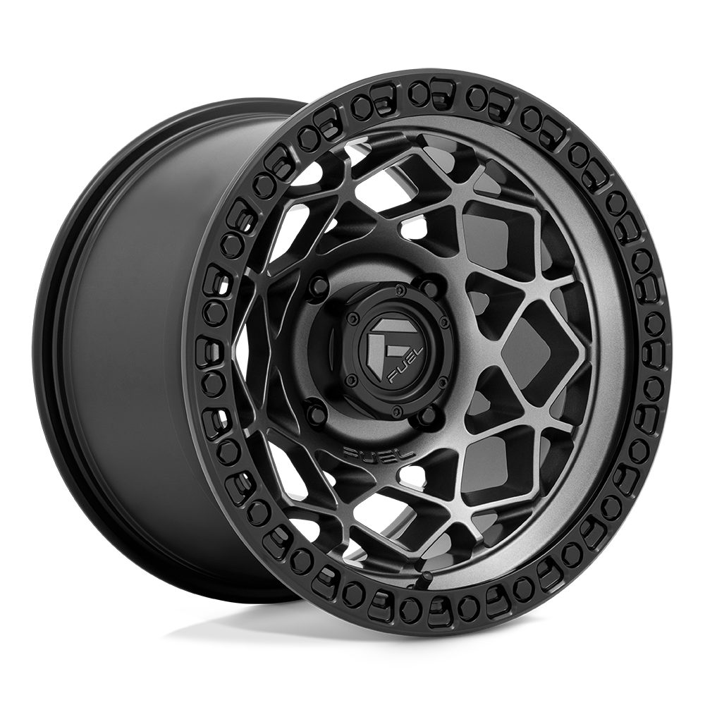 FUEL UTV D784 UNIT UTV 15X7 10 4X156 GUNMETAL WITH MATTE BLACK RING
