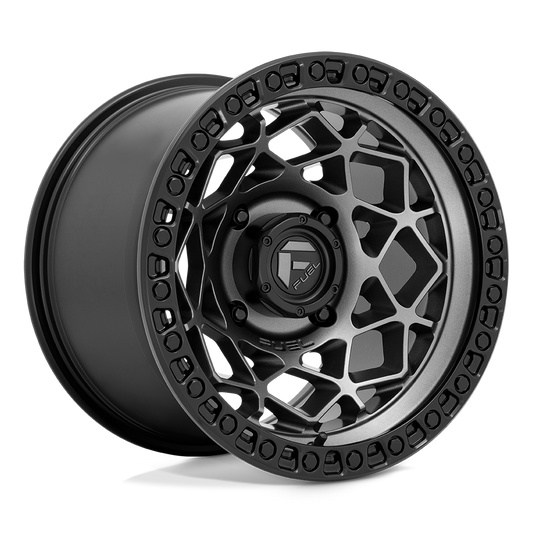 FUEL UTV D784 UNIT UTV 15X7 10 4X156 GUNMETAL WITH MATTE BLACK RING