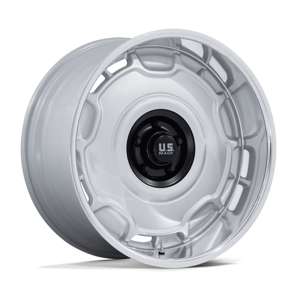 US MAG 1PC UC146 ARLINGTON 20X11 -6 5X127 SILVER M-BLK CENTER W/ DC-LIP