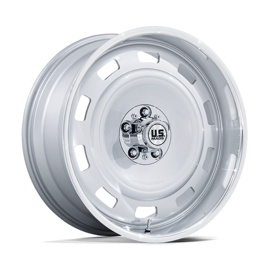US MAG 1PC UC143 SCOTTSDALE 22x10.5 0 6x139.7 SILVER W/ DIAMOND CUT LIP