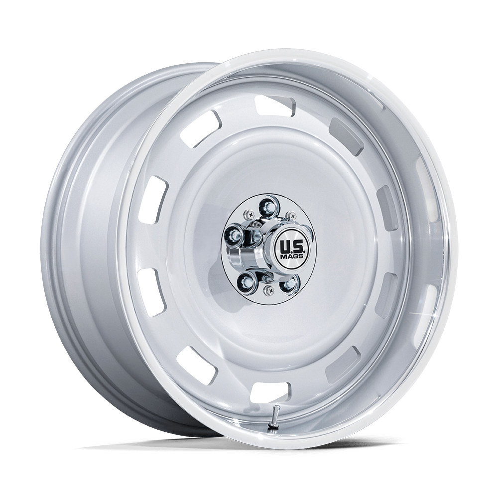 US MAG 1PC UC143 SCOTTSDALE 20X11 -6 5X127 SILVER W/ DIAMOND CUT LIP