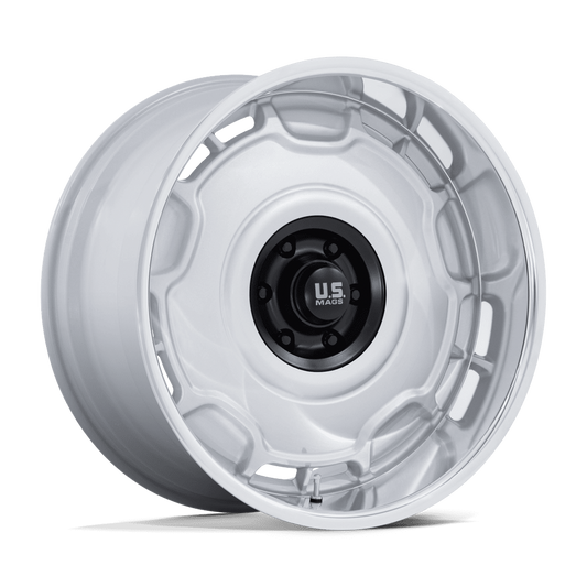 US MAG 1PC UC146 ARLINGTON 20X8.5 1 6X139.7 SILVER M-BLK CENTER W/ DC-LIP