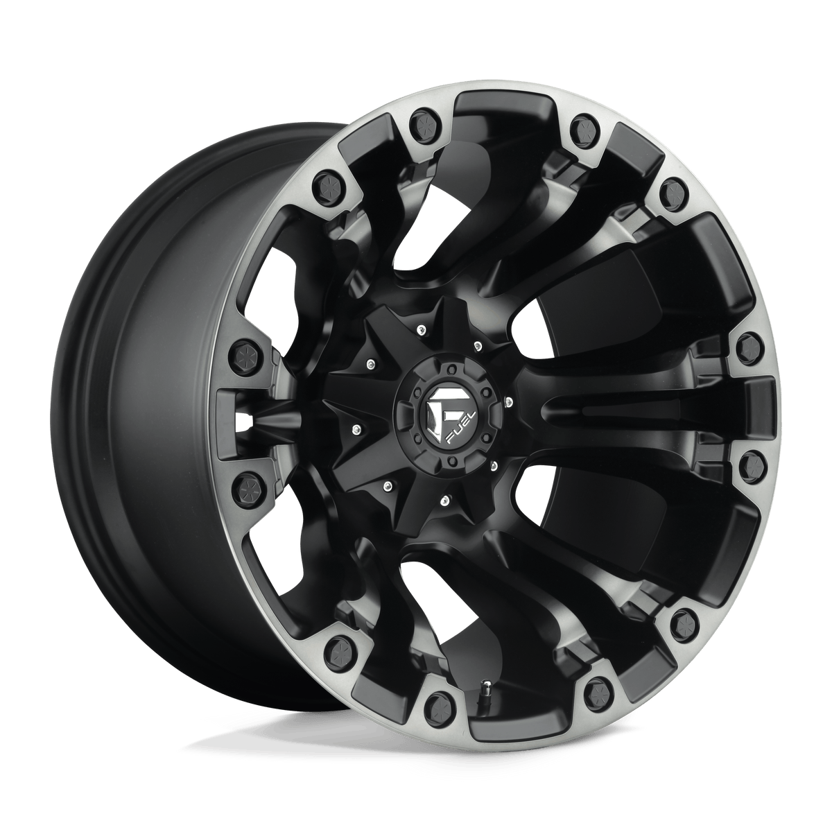 FUEL 1PC D851 VAPOR 20X9 20 8X165.1 MATTE BLACK GRAY TINT
