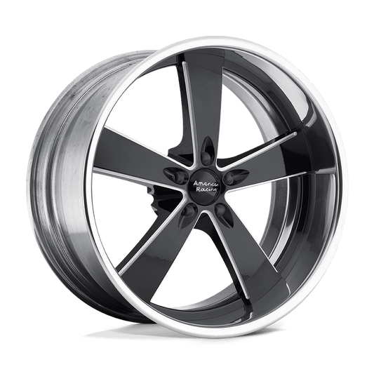 AMERICAN RACING VINTAGE VN472 BURNOUT 20x11 -51 5x127 GLOSS BLACK MILLED