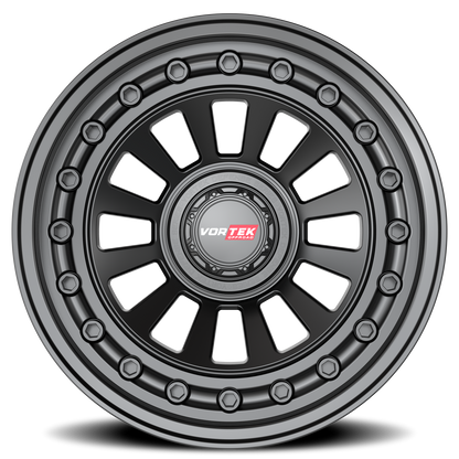 VORTEK VRD-702 17X9 12 6X135/6X139.7 MATTE BLACK