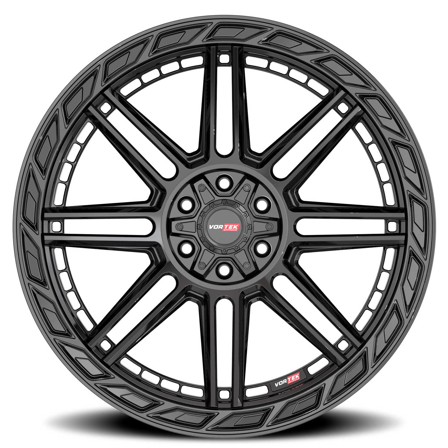 VORTEK VRP-501 20X9 12 5X127/5X139.7 GLOSS BLACK