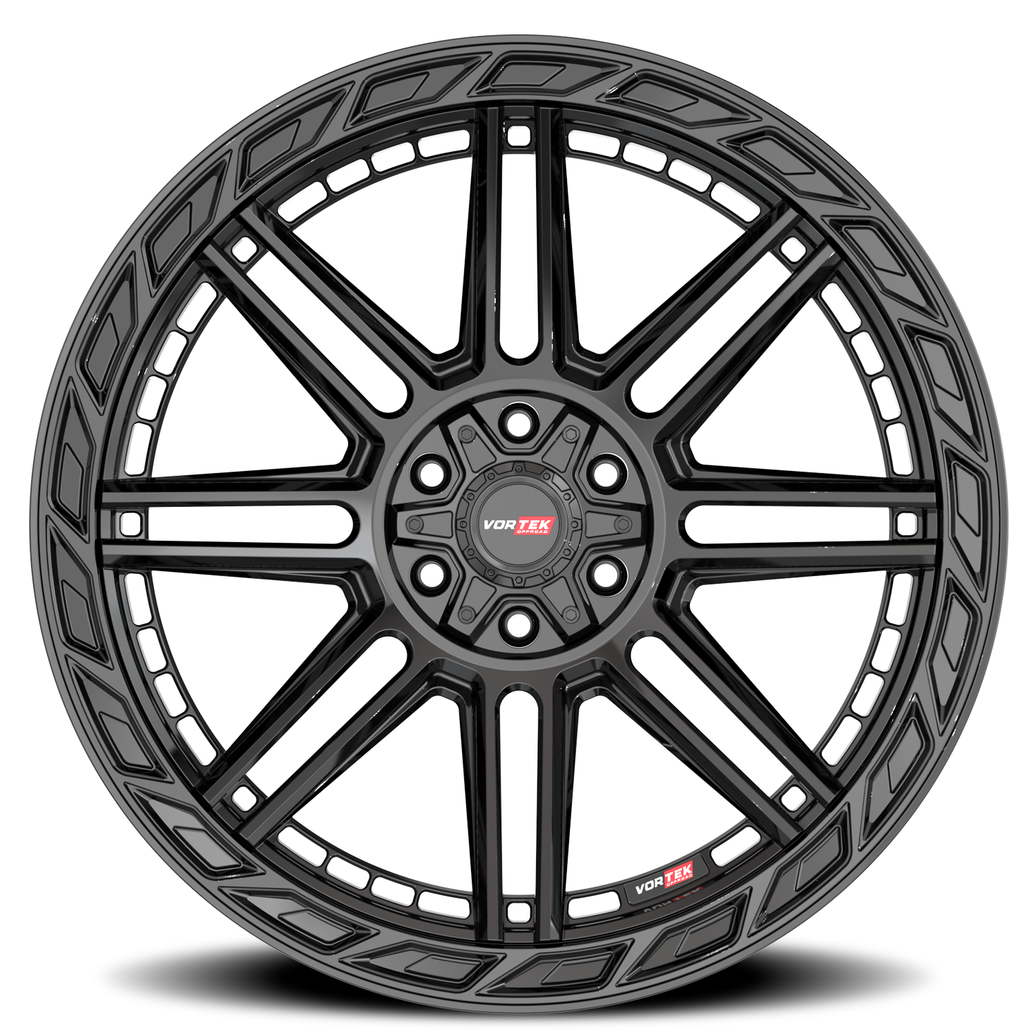 VORTEK VRP-501 24X11 -24 5X127/5X139.7 GLOSS BLACK