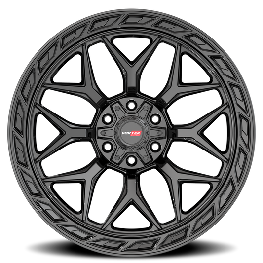 VORTEK VRP-504 20X9 12 5X127/5X139.7 GLOSS BLACK