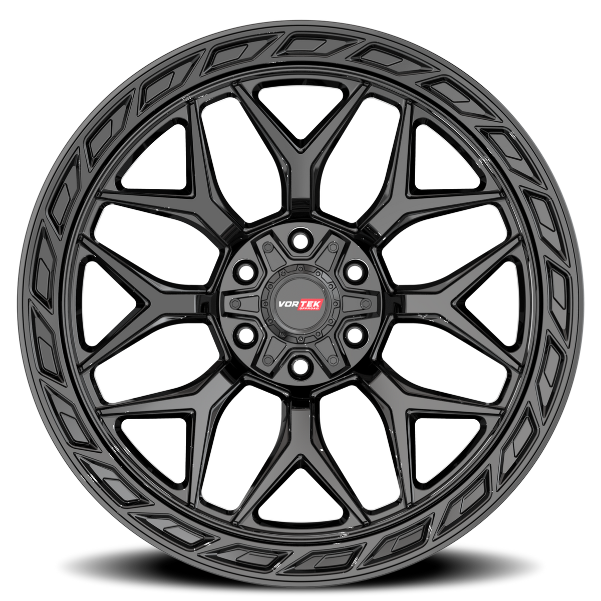 VORTEK VRP-504 22X10 -18 6X135/6X139.7 GLOSS BLACK