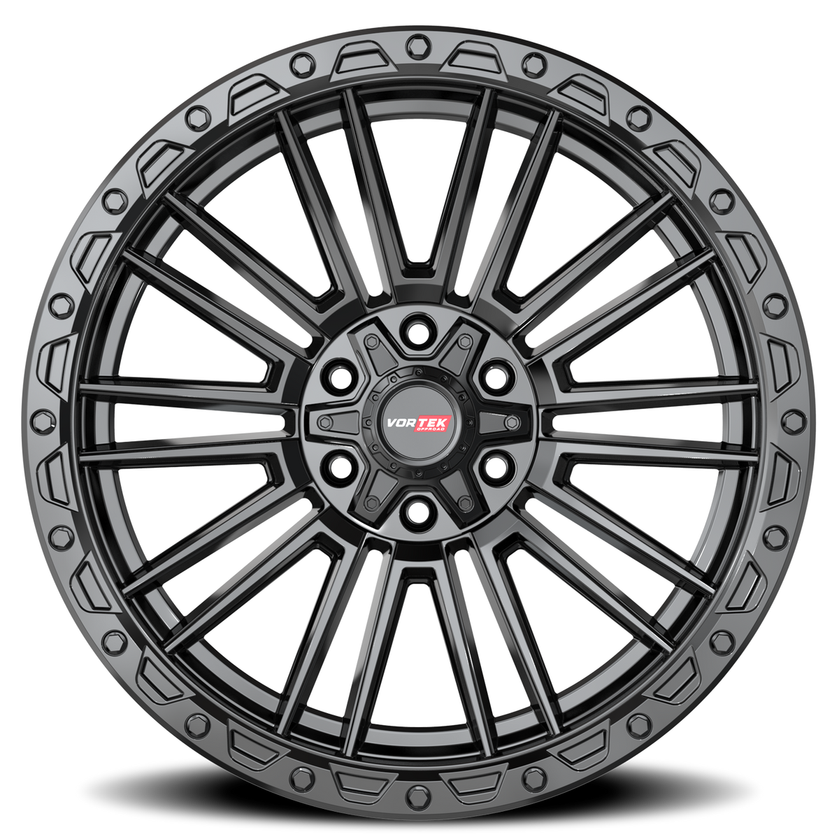 VORTEK VRT-604 17X9 12 6X135/6X139.7 SATIN BLACK