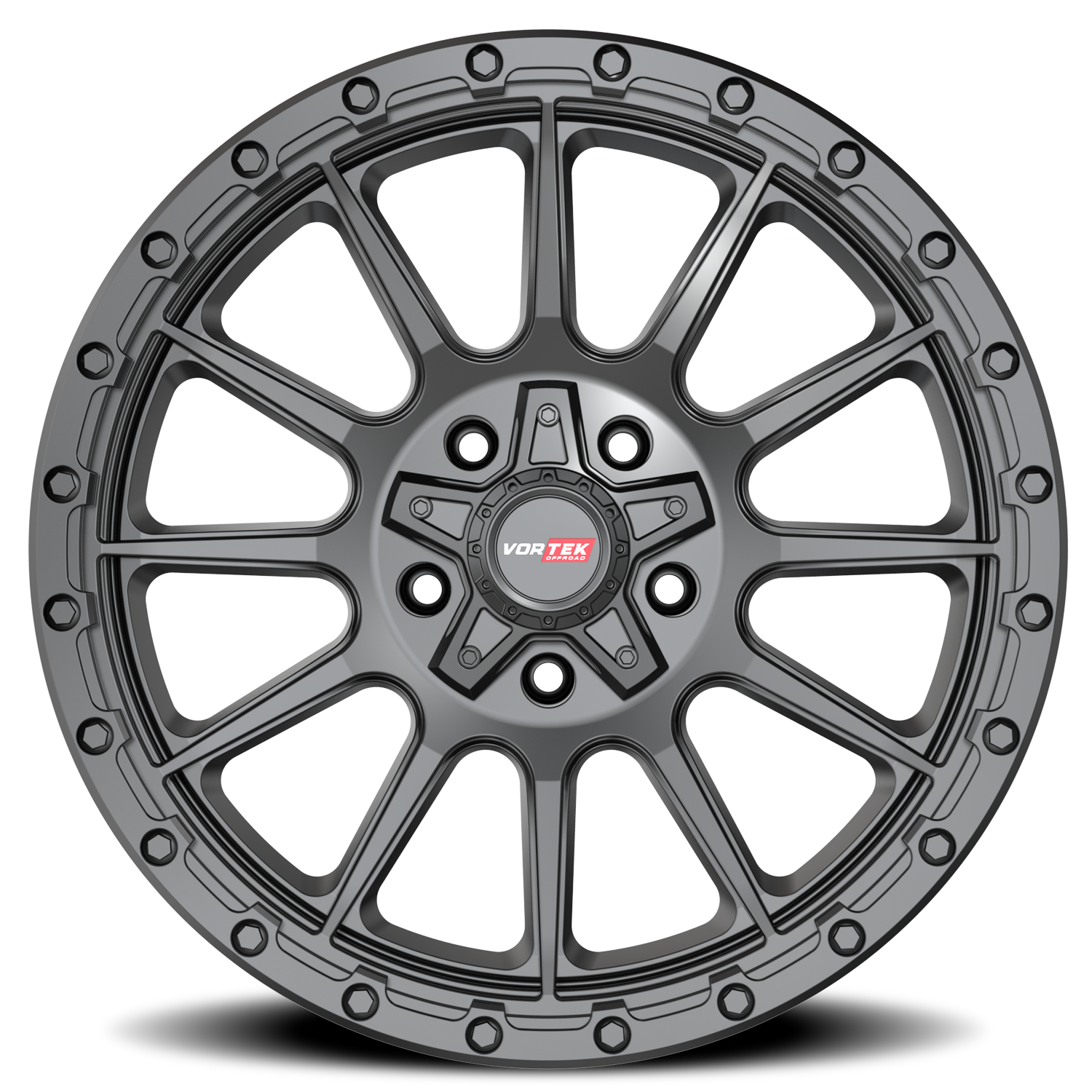 VORTEK VRT-606 17X9 -12 5X127/5X139.7 MATTE BLACK