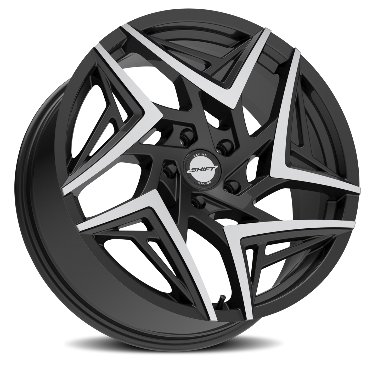 SHIFT H36 VALVE 20X8.5 35MM 5X108/5X108 GLOSS BLACK MACHINED TIPS | H3608550835GBMT