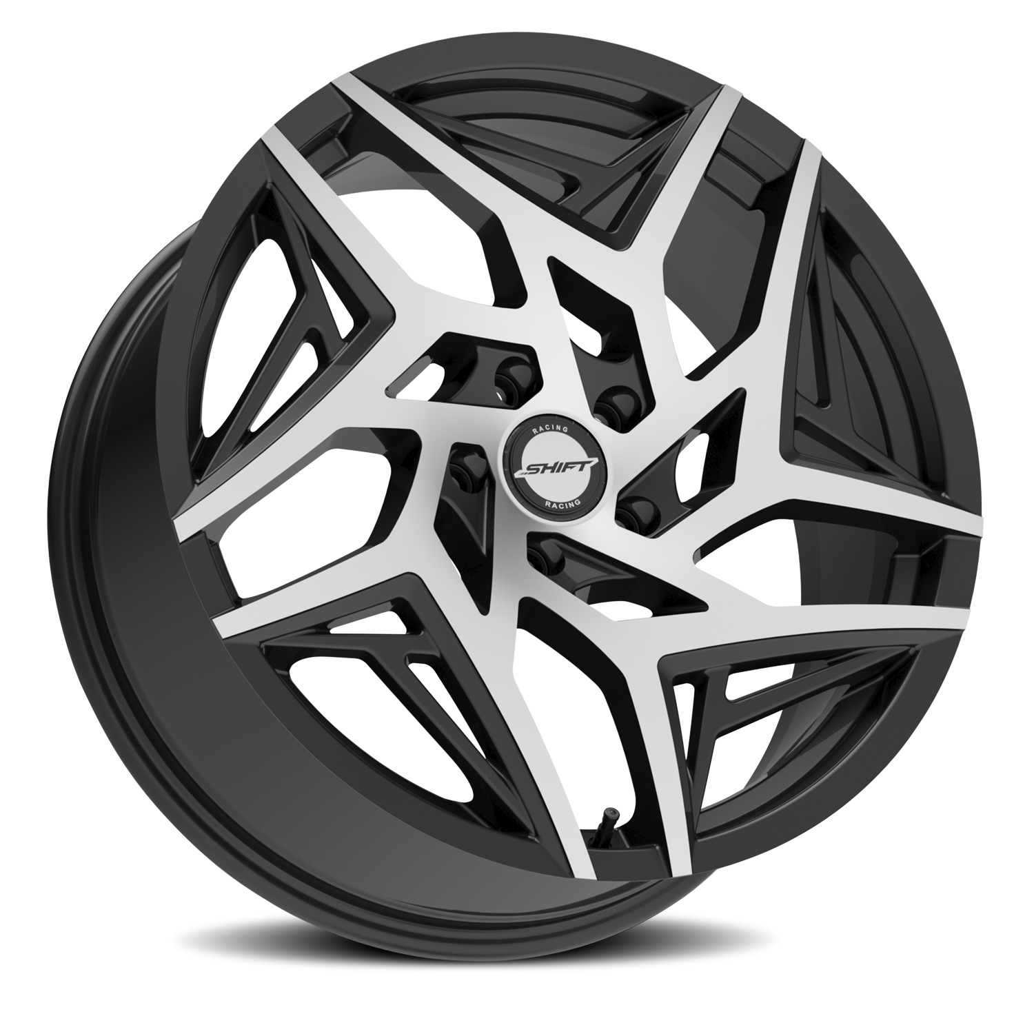 SHIFT H36 VALVE 20X8.5 35MM 5X114.3 GLOSS BLACK MACHINED | H3608551435GBM