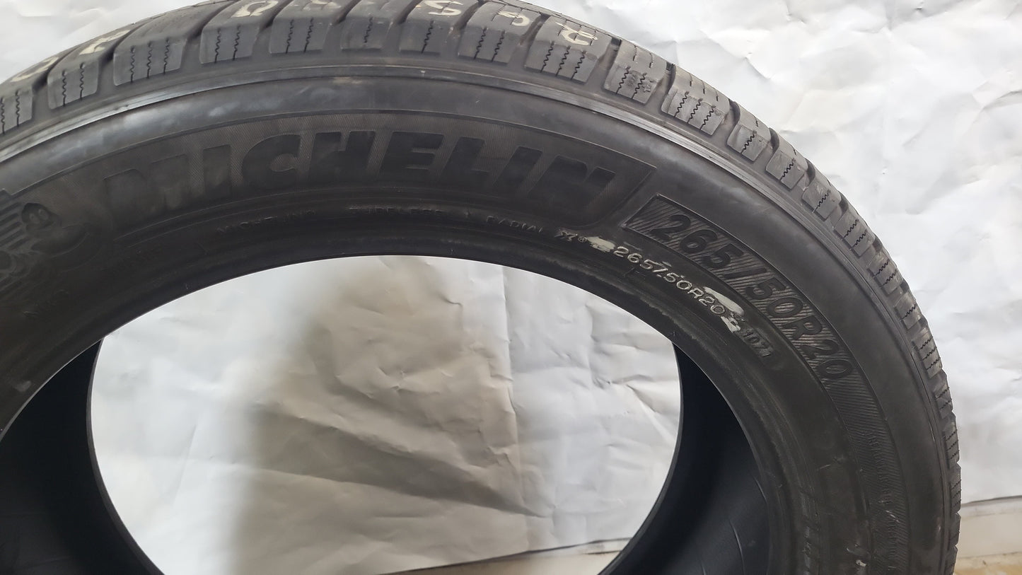 SET OF 2 - 265/50R20 Michelin Defender LTX M/S - Used Tires