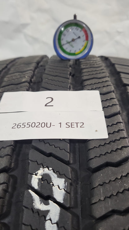 SET OF 2 - 265/50R20 Michelin Defender LTX M/S - Used Tires