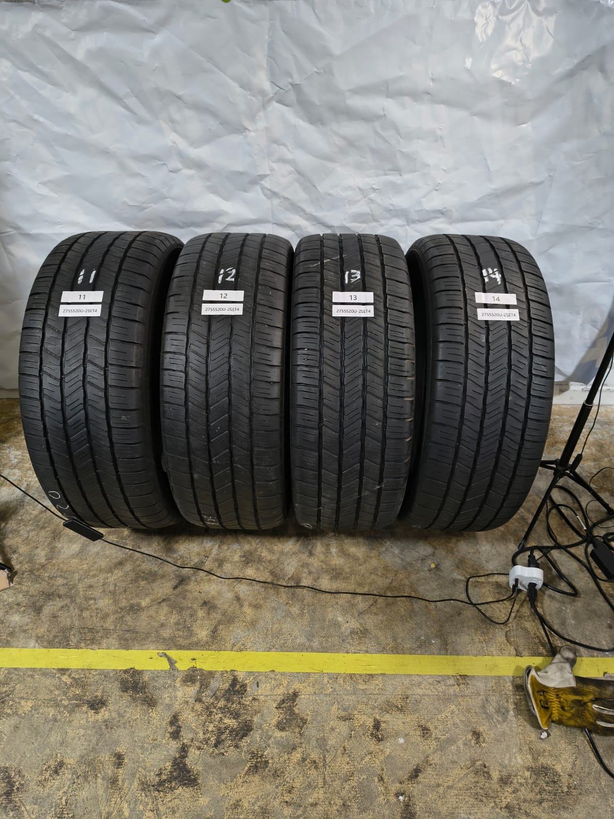 SET OF 4 - 275/55R20 Goodyear Eagle LS-2 - Used Tires