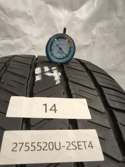 SET OF 4 - 275/55R20 Goodyear Eagle LS-2 - Used Tires