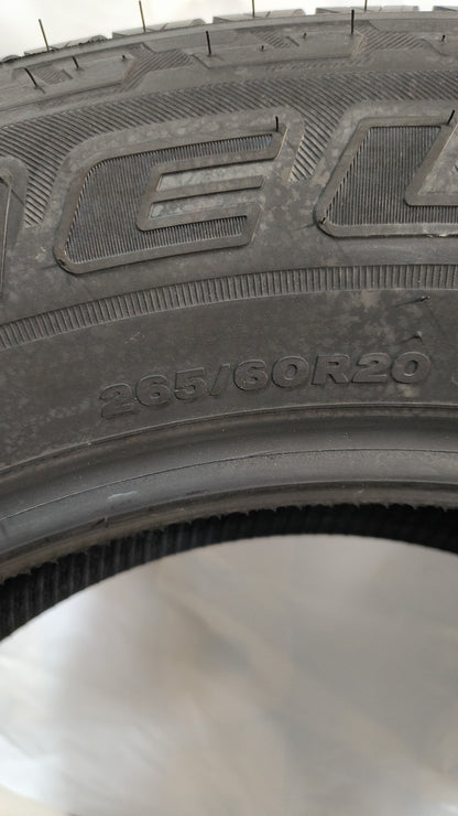 SET OF 4 - 265/60R20 Bridgestone Dueler H/T - Used Tires