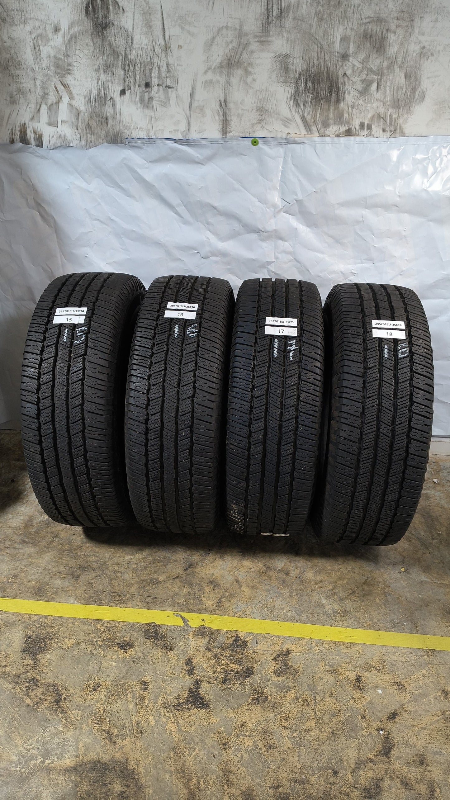 SET OF 4 - 295/70R18 Michelin Defender LTX M/S2 - Used Tires