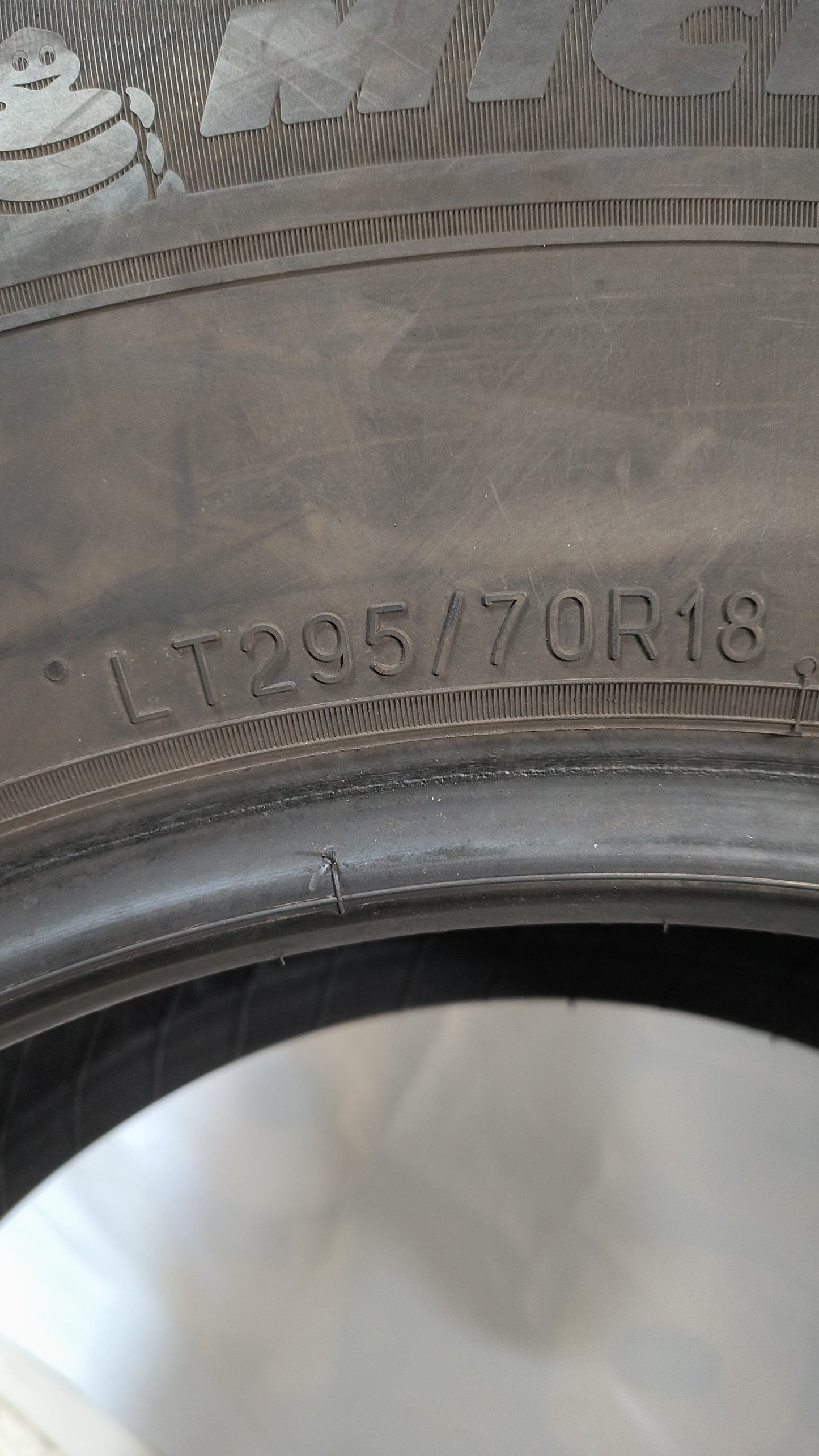 SET OF 4 - 295/70R18 Michelin Defender LTX M/S2 - Used Tires