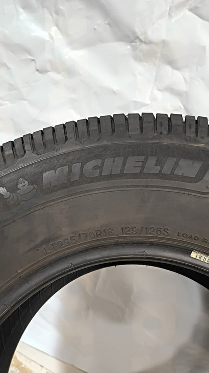 SET OF 4 - 295/70R18 Michelin Defender LTX M/S2 - Used Tires