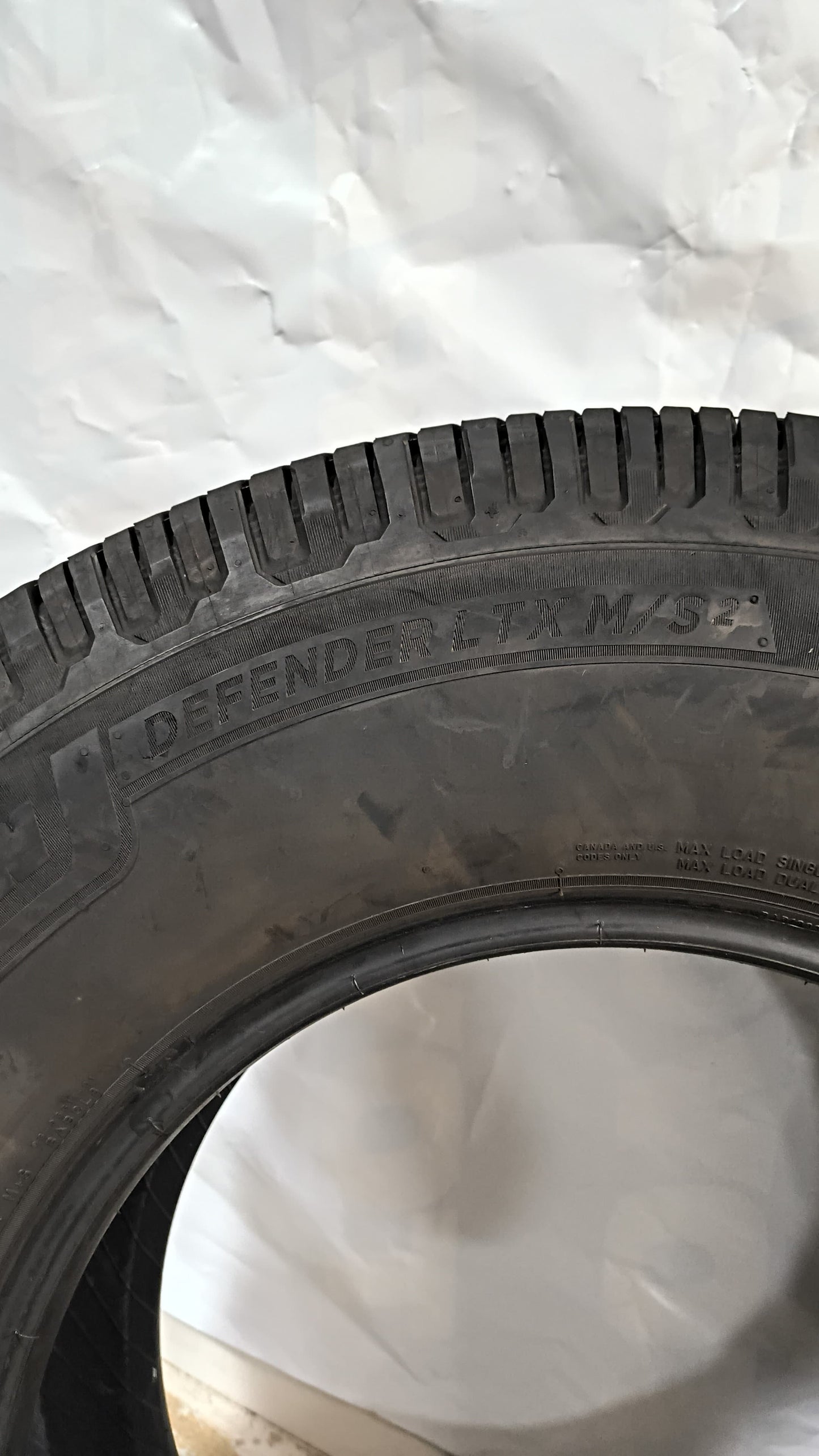SET OF 4 - 295/70R18 Michelin Defender LTX M/S2 - Used Tires