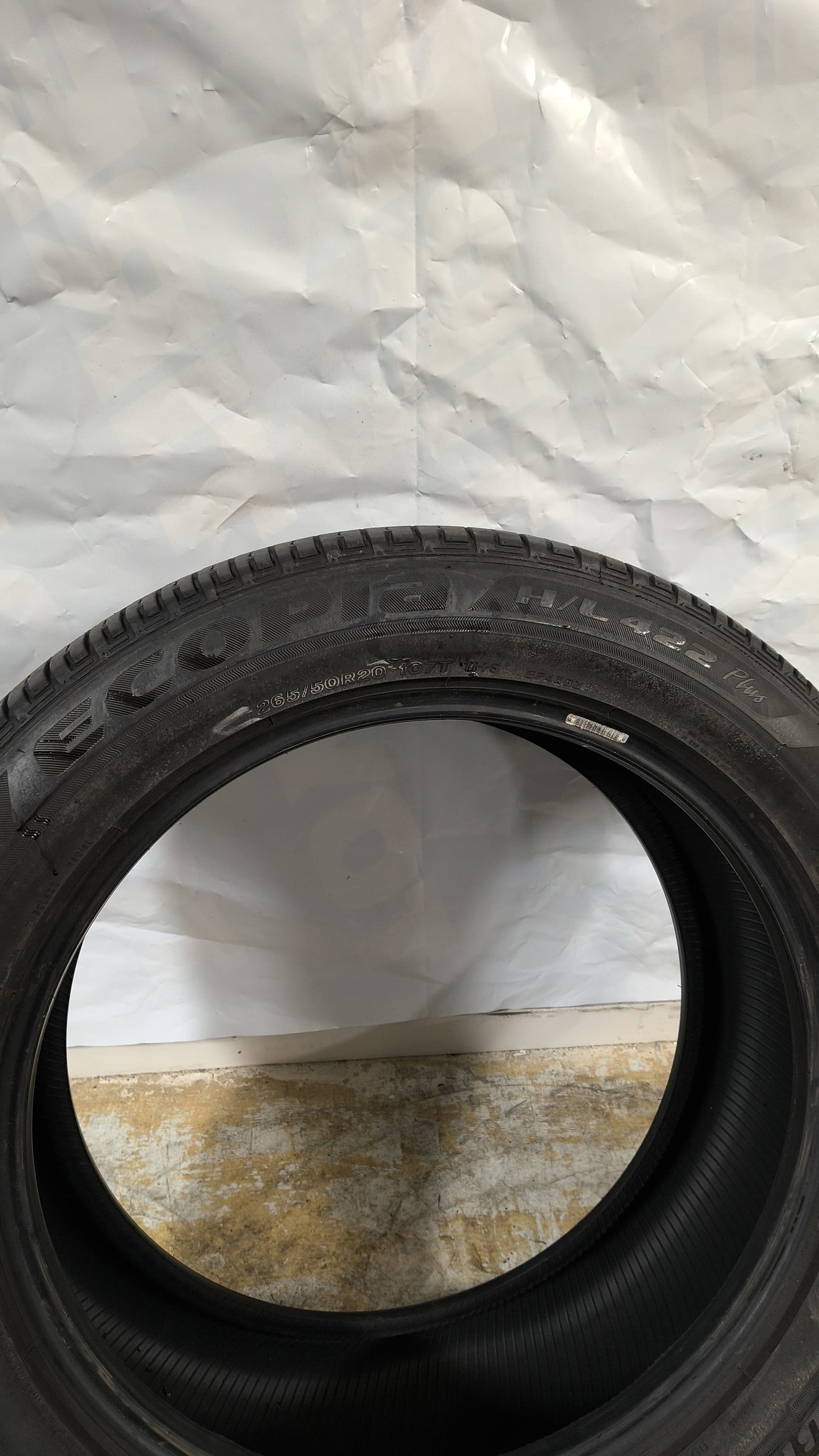 Set of 2 - 265/50R20 Bridgestone Ecopia H/L 422 Plus - Used Tires