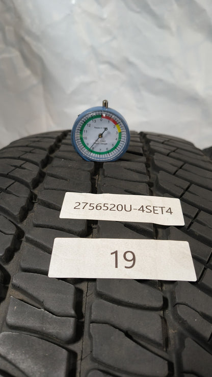 Set Of 4 - 275/65R20 Michelin LTX A/T2 - Used Tires
