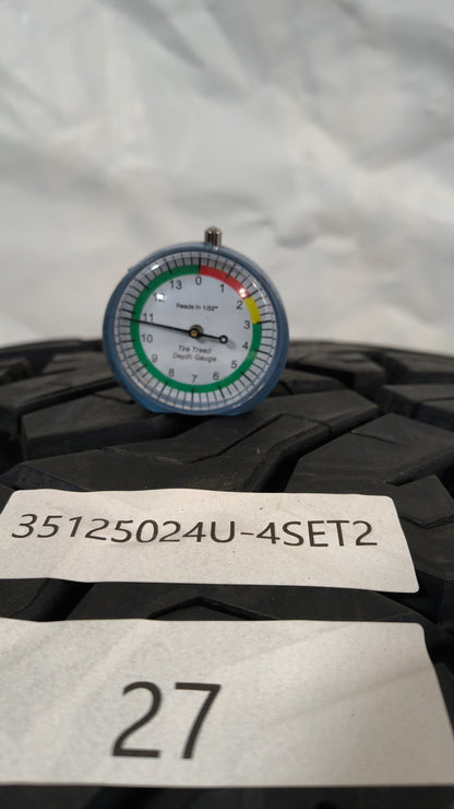 SET OF 2 - 35X12.50R24 Venom Power Terra Hunter R/T+ - Used Tires