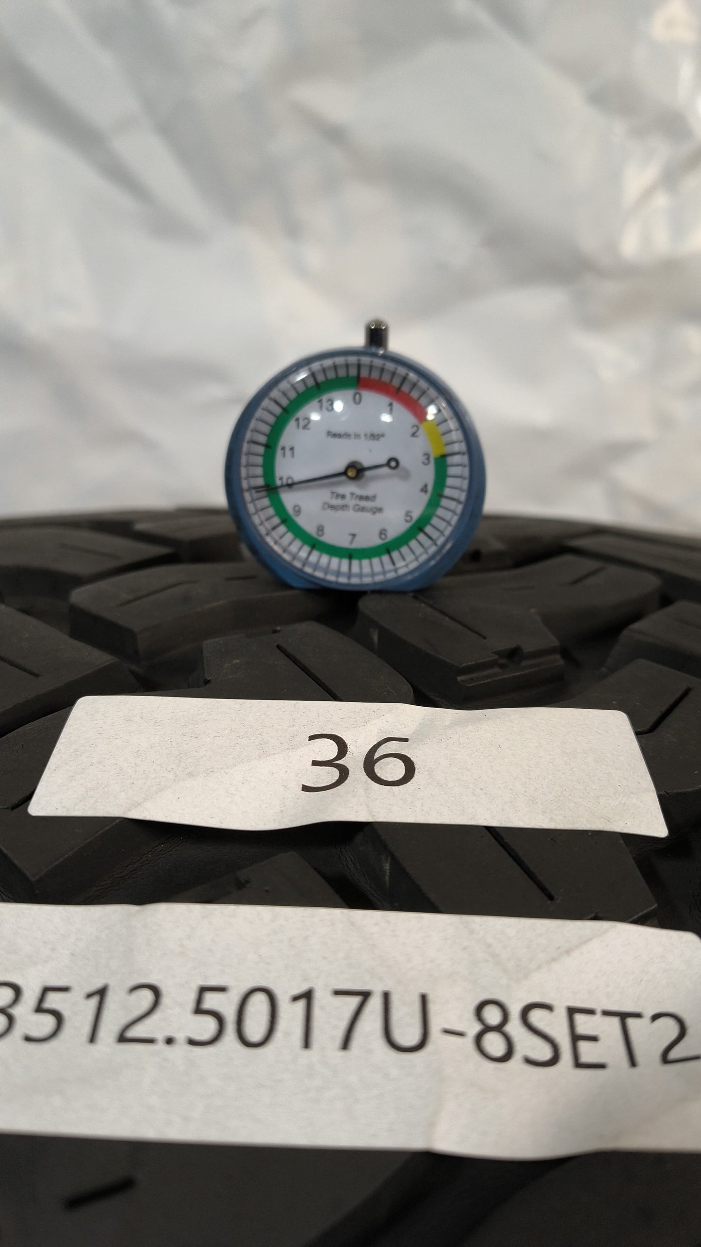 Set Of 2 - 35X12.50R17 Falken Wildpeak M/T - Used Tires