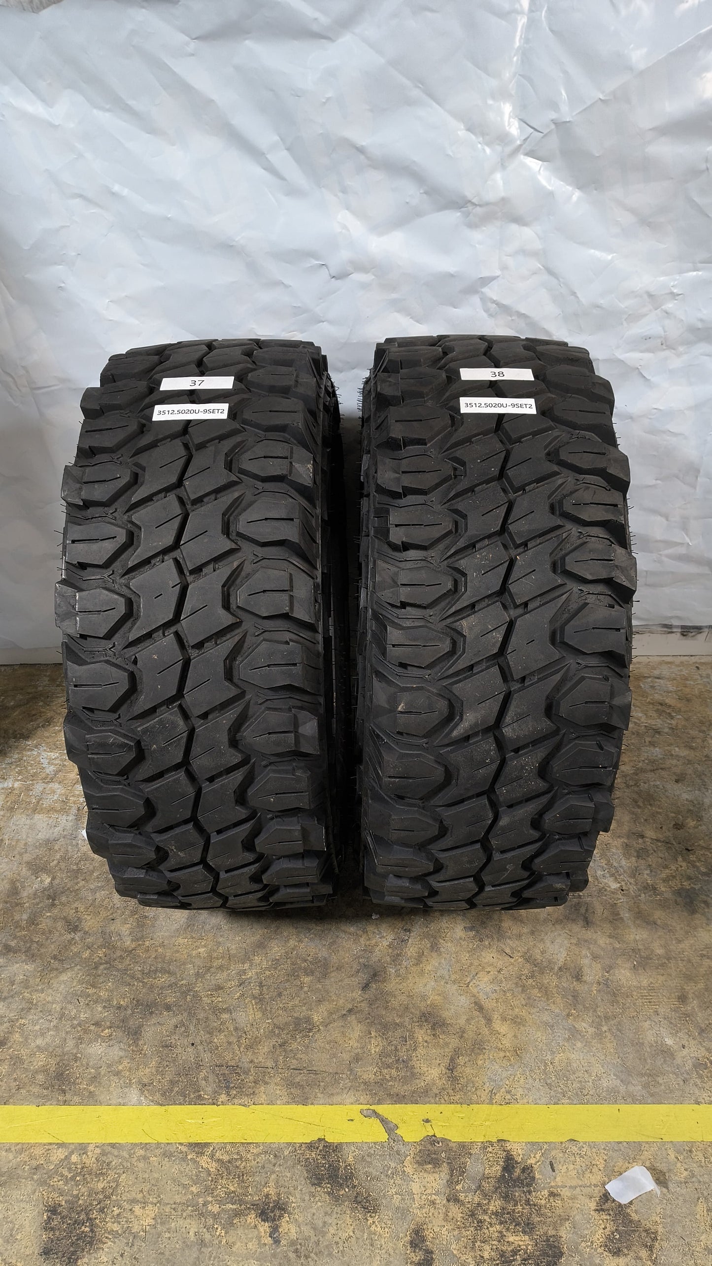 Set Of 2 - 35X12.50R20 Gladiator X Comp M/T - Used Tires