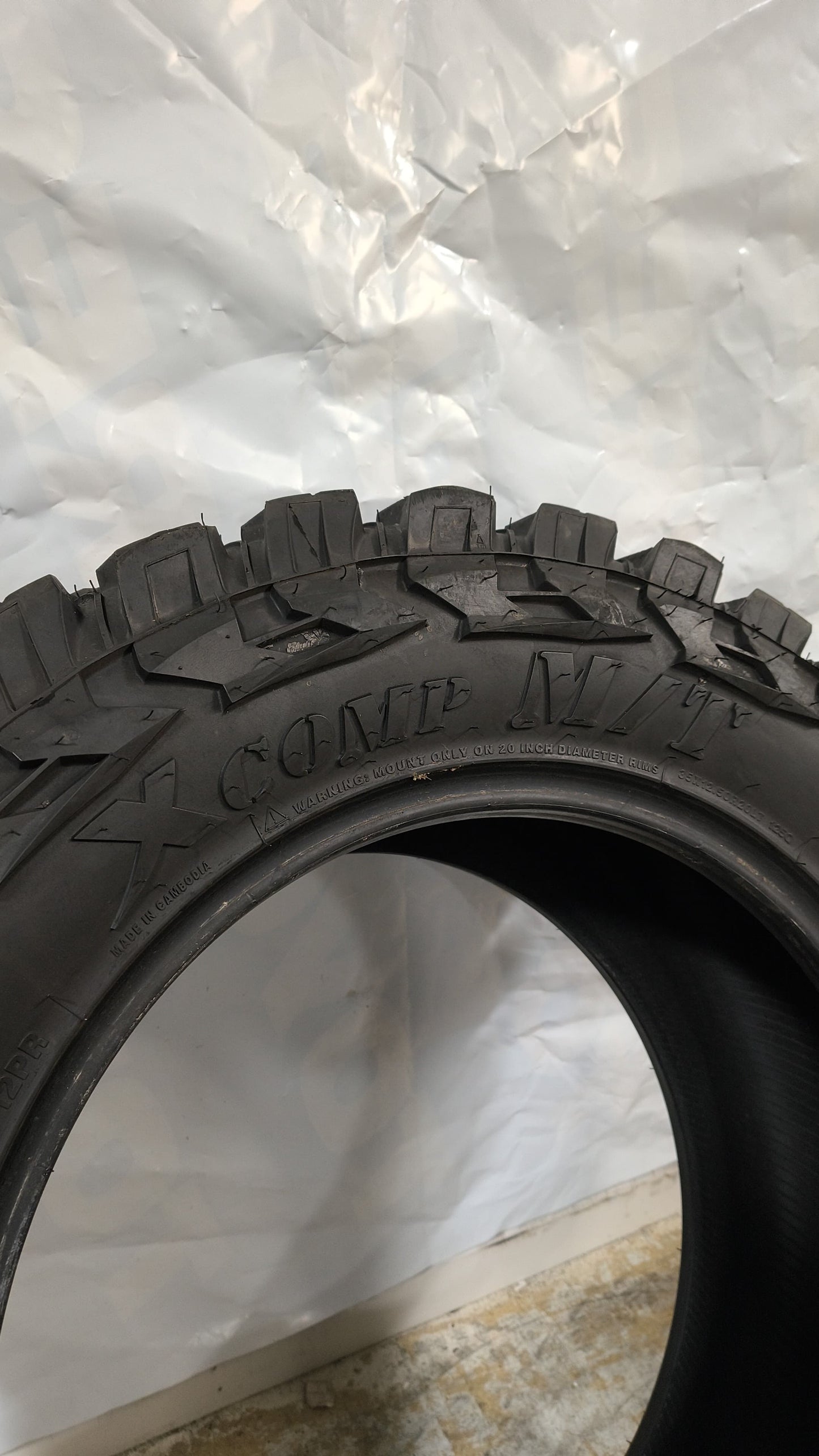 Set Of 2 - 35X12.50R20 Gladiator X Comp M/T - Used Tires