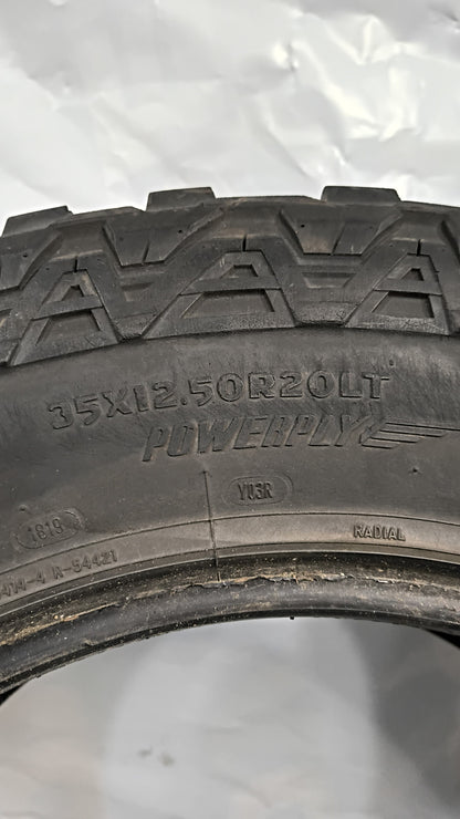 Set Of 2 - 35X12.50R20 Mickey Thompson Baja ATZ P3 - Used Tires