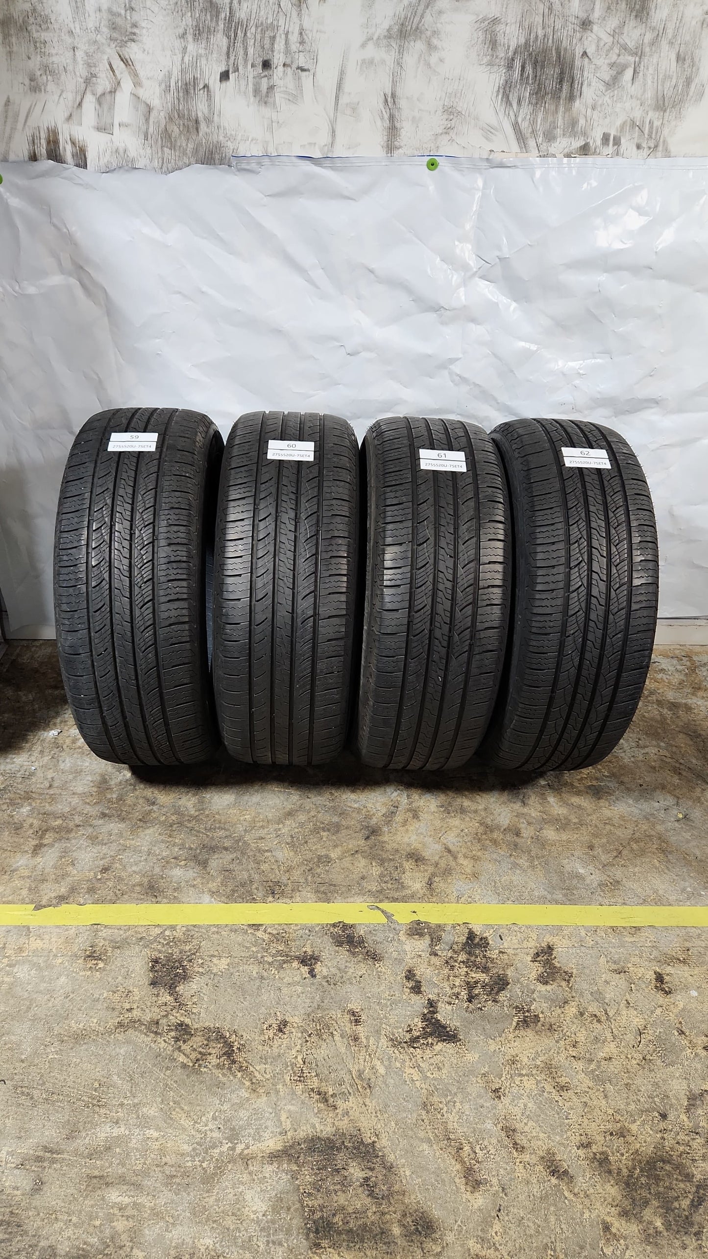 Set Of 4 - 275/55R20 Mavis All Season HT - Used Tires
