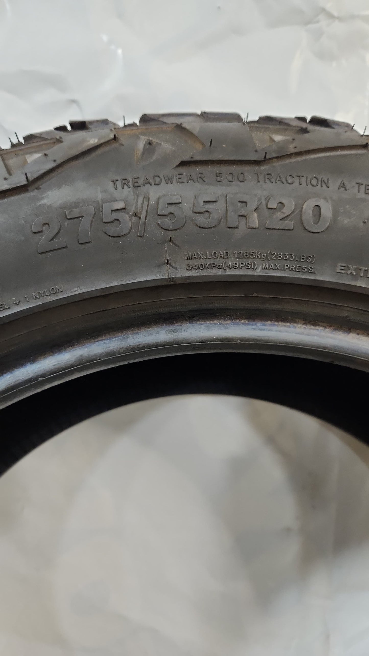 Set of 2 - 275/55R20 Venom Power Terra Hunter X/T - Used Tires