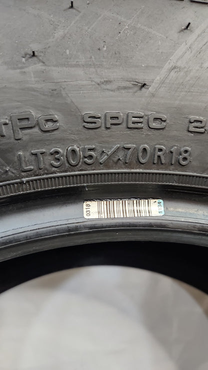 Set of 2 - 305/70R18 Goodyear Wrangler Territory M/T - Used Tires
