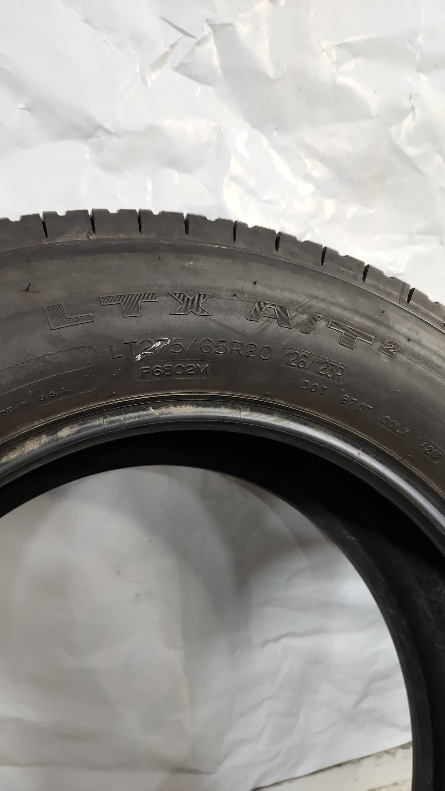 Used Tire - 275/65R20 Michelin LTX A/T2