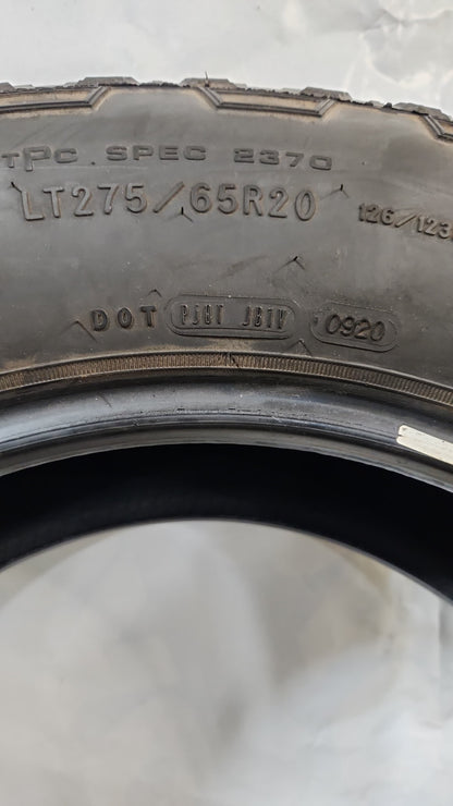 Used Tire - 275/65R20 Goodyear Wrangler Trailrunner AT