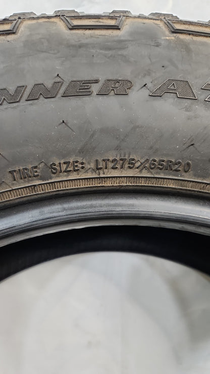 Used Tire - 275/65R20 Goodyear Wrangler Trailrunner AT