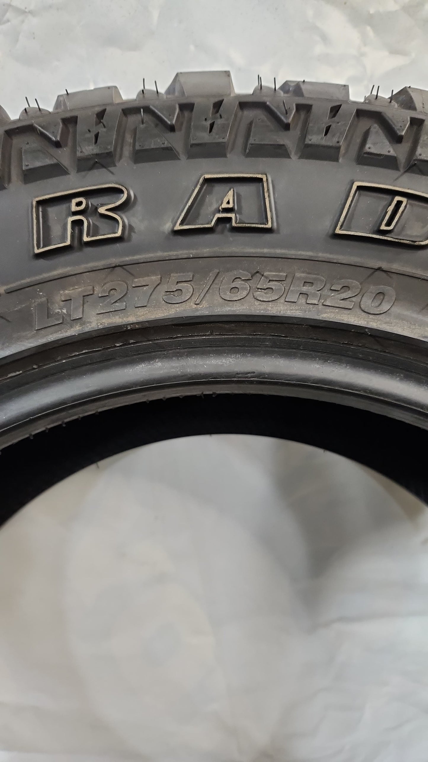 Used Tire - 275/65R20 Radar Renegade R7 M/T